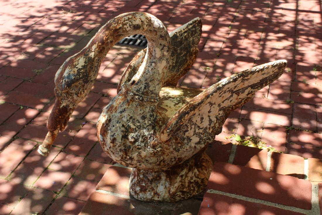 19th C. French Cast Iron Garden Fountain Figure (1 of 3)