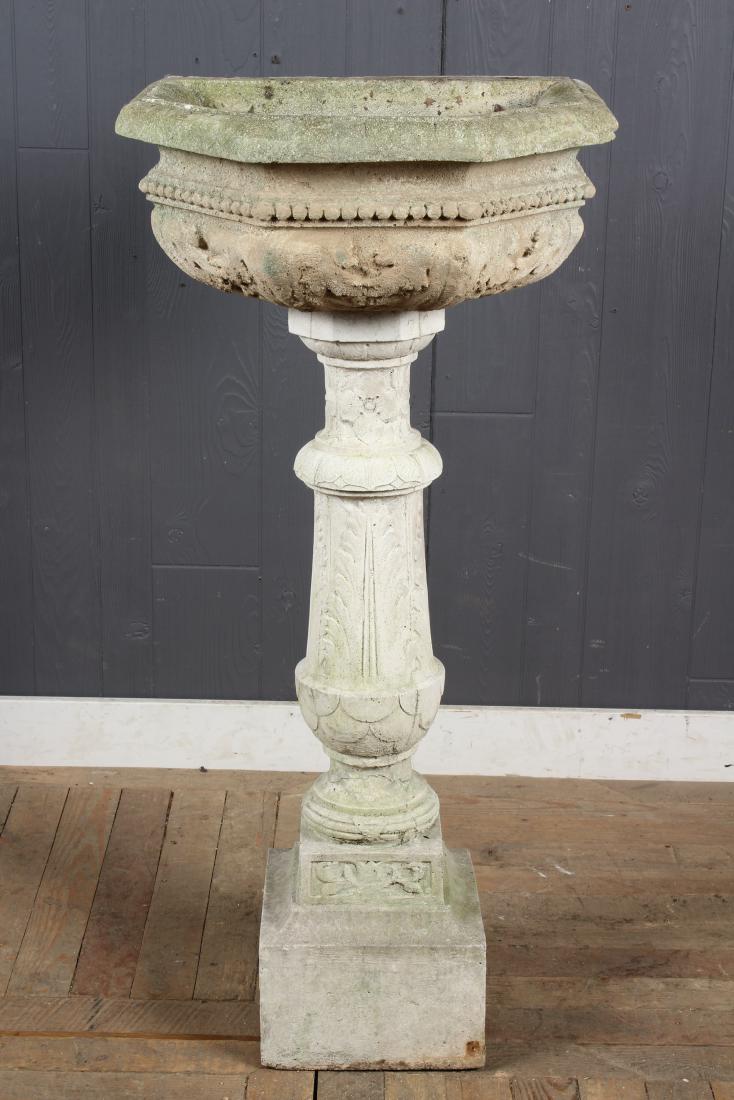 Renaissance Style Cast Stone Garden Planter/ Font (1 of 5)