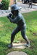 Bronze Pitcher and Batter Garden Sculptures - 2