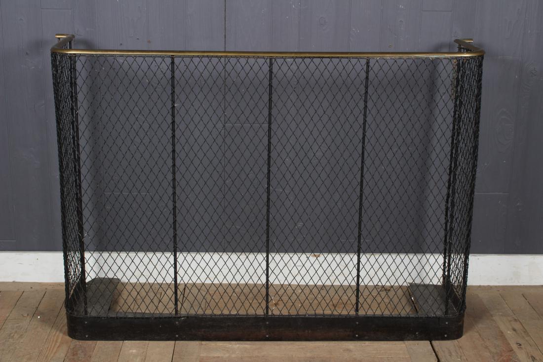 Georgian Wirework and Brass Fireplace Screen (1 of 4)