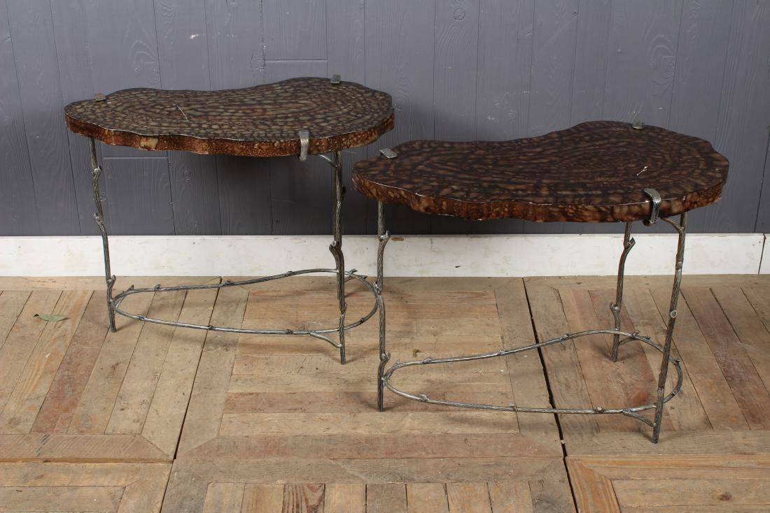 2 Naturalistic Wrought Iron Tables (1 of 4)