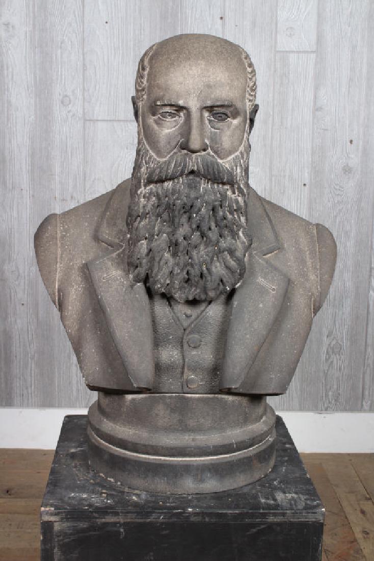 19th C Carved Stone Portrait Bust (1 of 5)