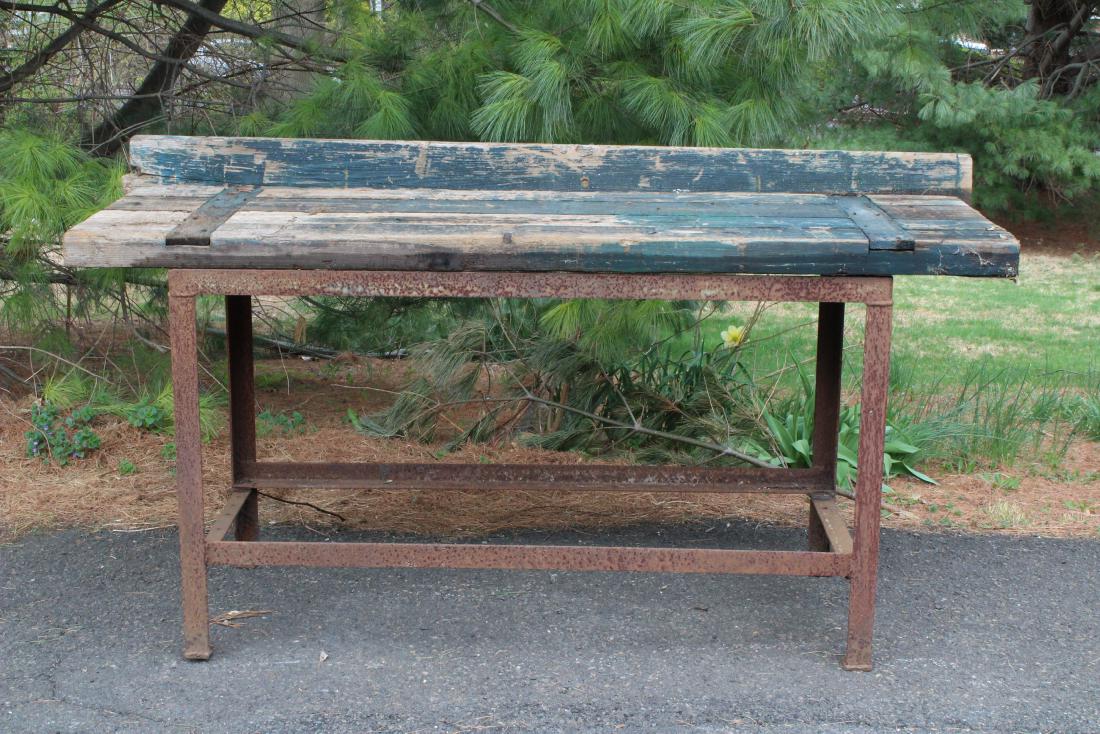 Industrial Work Bench: Industrial Work Bench. Size: 40" H x 74" W x 28" D