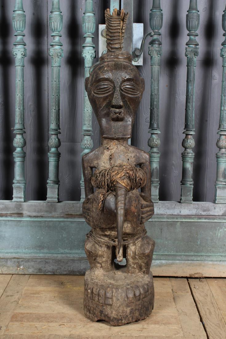 Songye Power Figure: Songye Power Figure. Size: 43" H x 10.5" W x 11.5" D