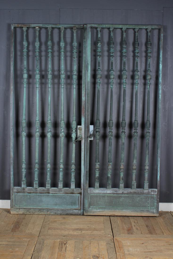 Very Good Pair Neoclassical Bronze Gates (1 of 7)