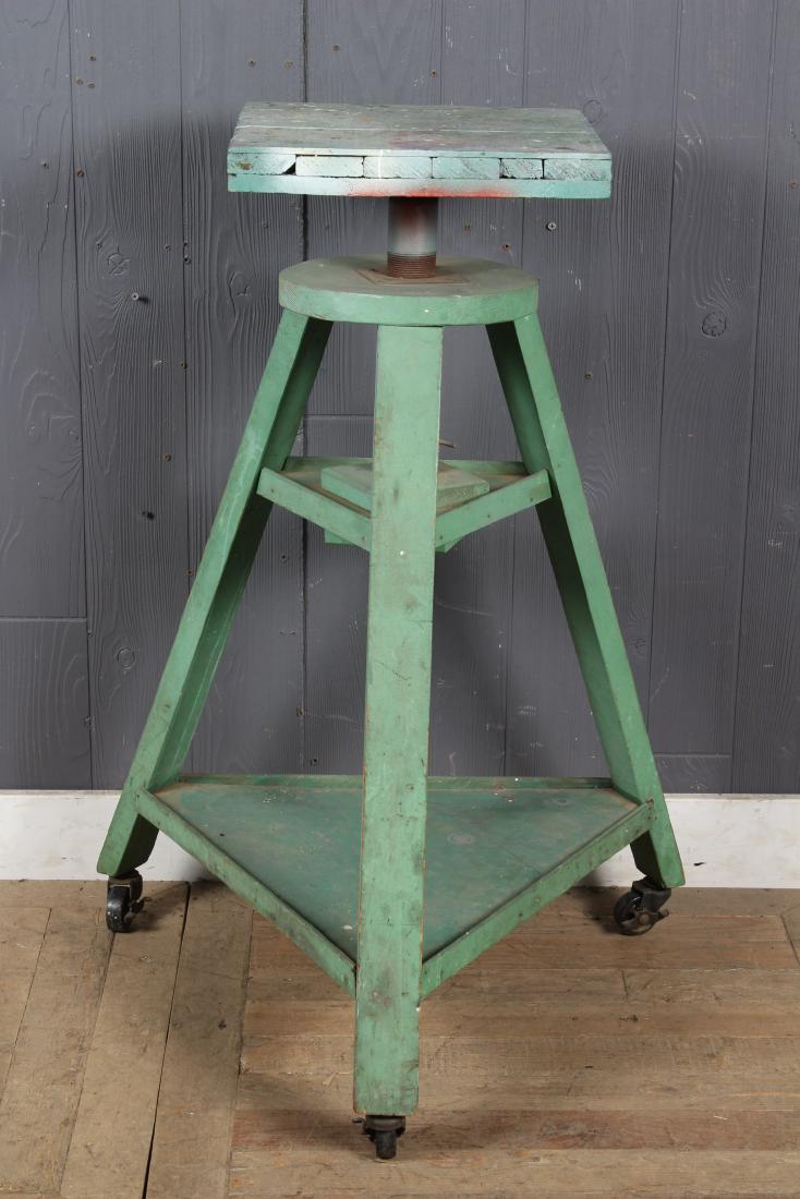 A Good Vintage Paint Decorated Sculpture Stand (1 of 5)