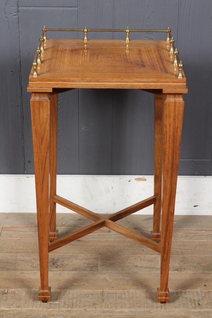 Small French End Table with Brass Gallery Top (1 of 4)
