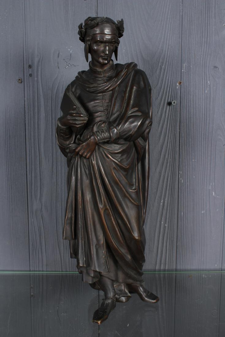 19th C. Bronze Figure Dante (1 of 5)