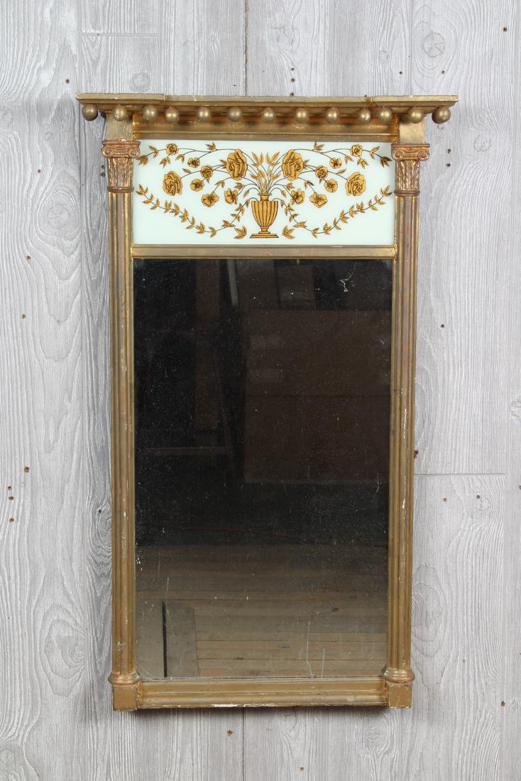 Neoclassical Eglomise Trumeau Mirror (1 of 5)