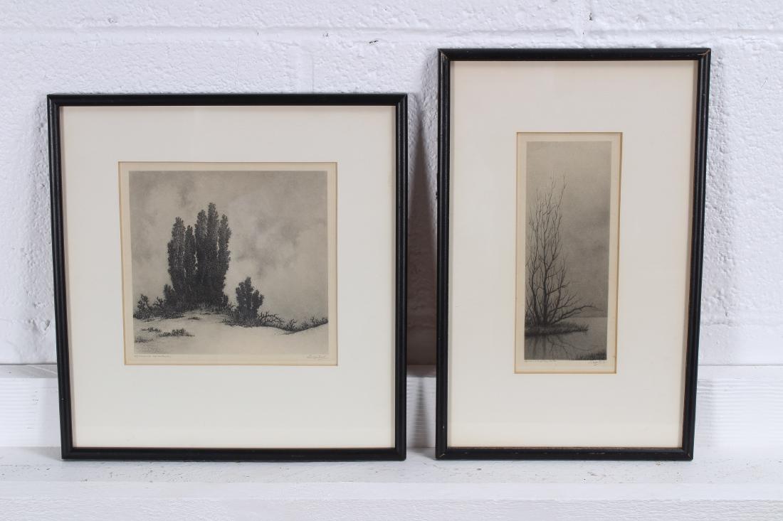 2 French Arboreal Etchings (1 of 4)