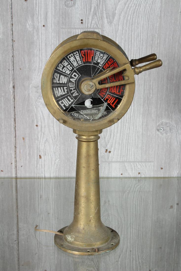 English Chadburn's Engine Room Telegraph (1 of 3)