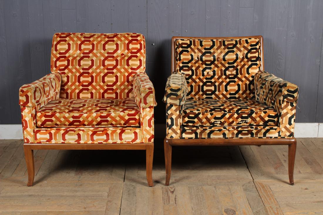 Similar Pair Mid Century Upholstered Chairs (1 of 4)