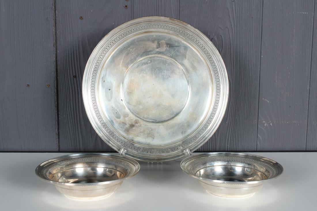 Sterling Silver Plate and 2 Bowls (1 of 6)