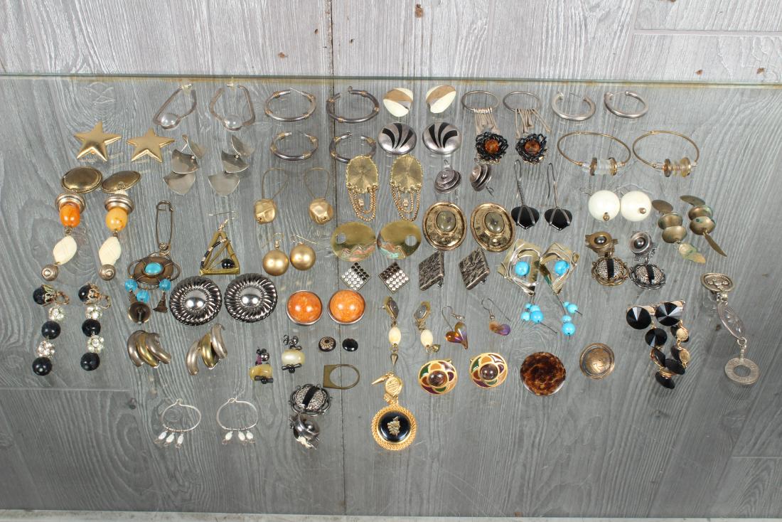 Grouping of Costume Earrings, Some Signed (1 of 5)