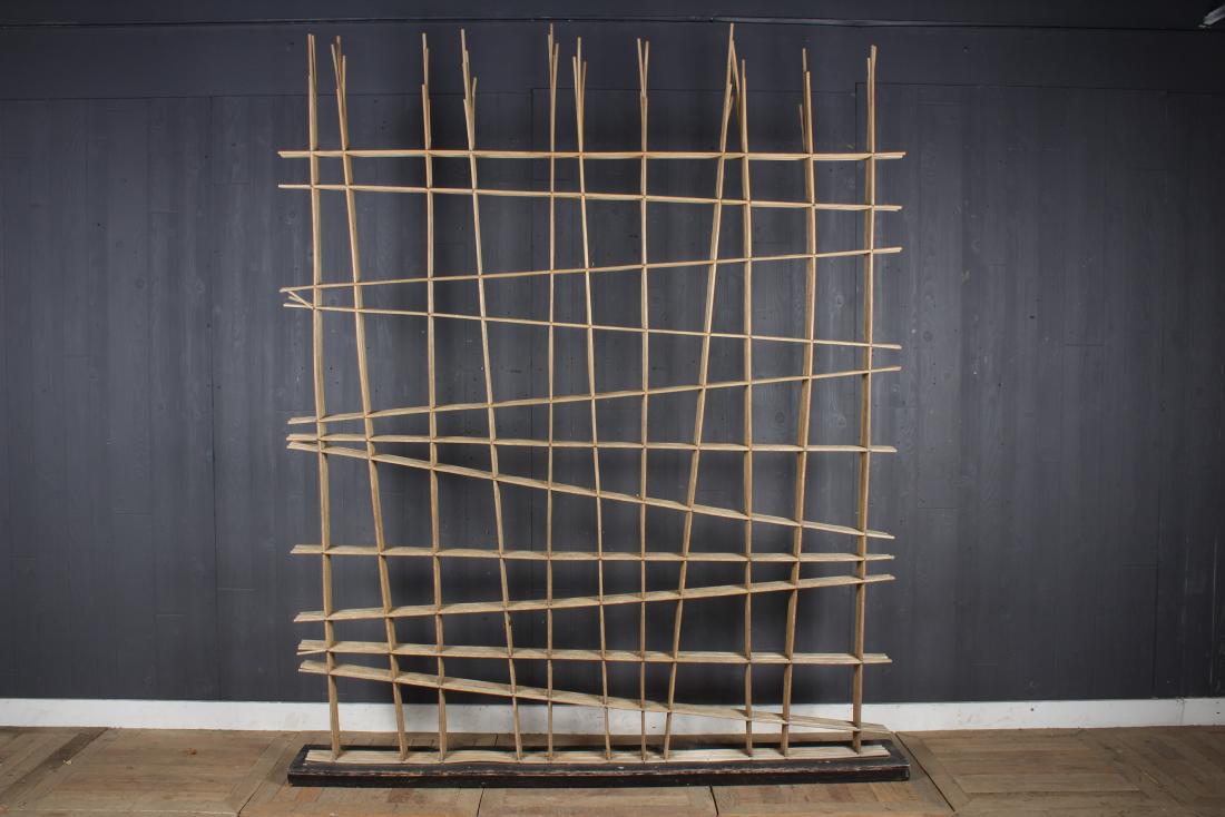 Bamboo Sculptural Room Divider or Sculpture: Bamboo Sculptural Room Divider or Sculpture. Size: 100" H x 83" W x 10" D