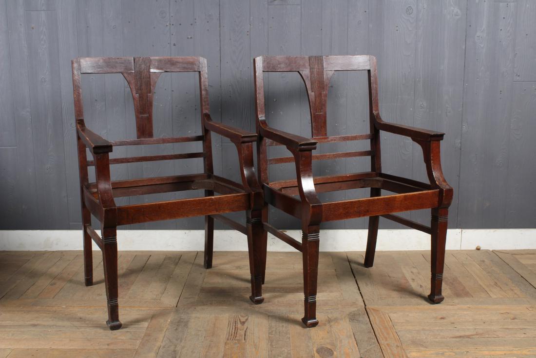 Pair Gustave Serrurier-Bovy Armchair Frames (1 of 3)