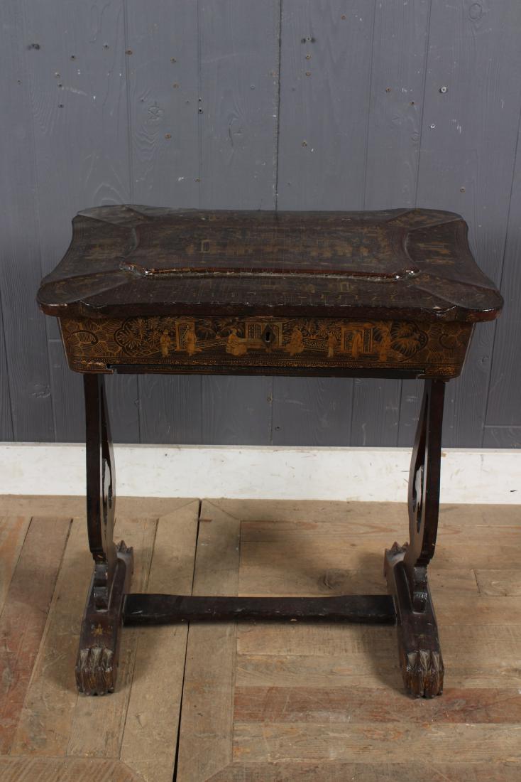 Chinoiserie Lacquered Sewing Stand (1 of 5)
