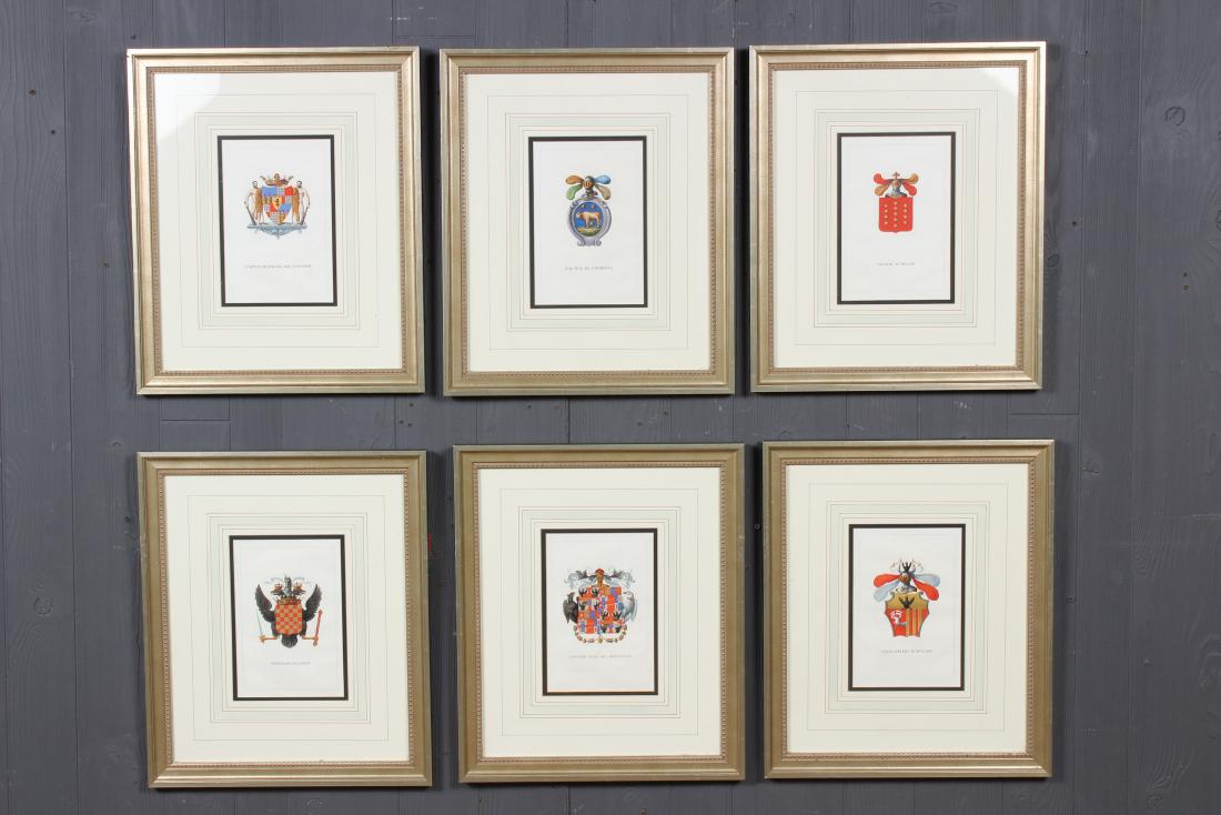 6 Italian Heraldic Prints (1 of 8)