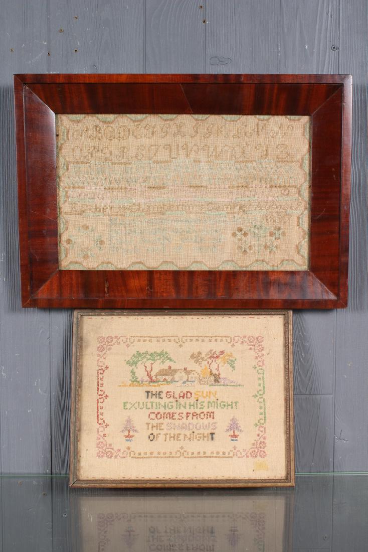 2 Needlework Samplers (1 of 4)