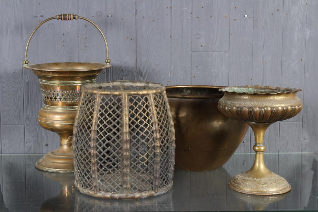 4 Decorative Brass Vessels (1 of 5)