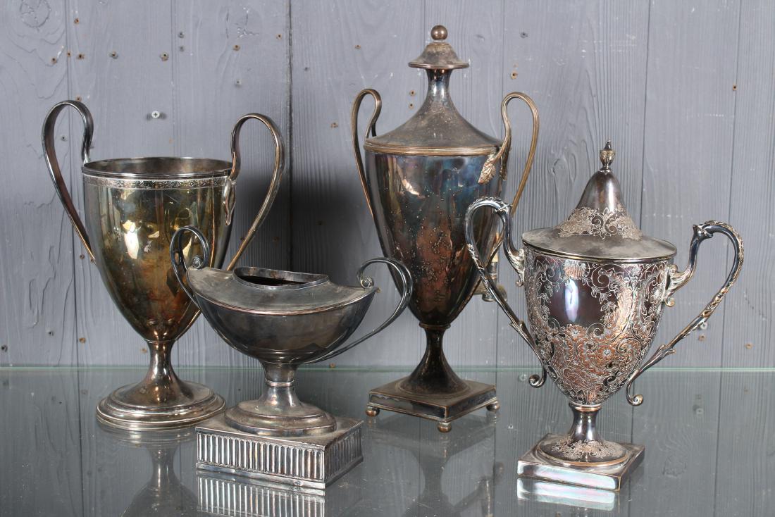 4 Silver Plated Double-handled Pieces (1 of 4)