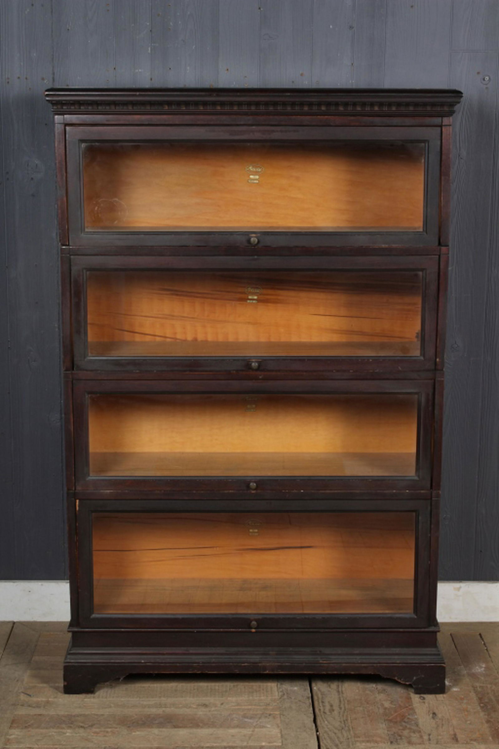 Macey 4-Stack Barrister Bookcase: Macey 4-Stack Barrister Bookcase. Finish 13 Size: 55.5" H x 36" W x 12.5" D