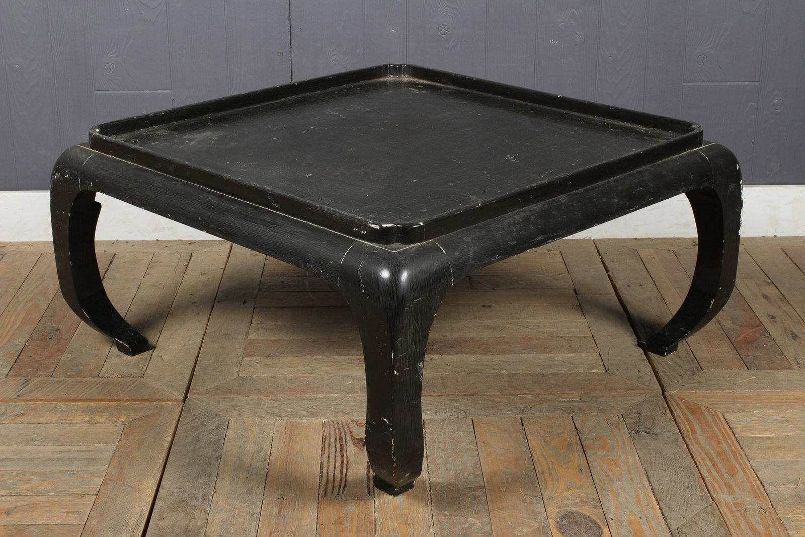 James Mont Style Low Table: James Mont Style Low Table. Size: 16" H x 32" W x 32" D