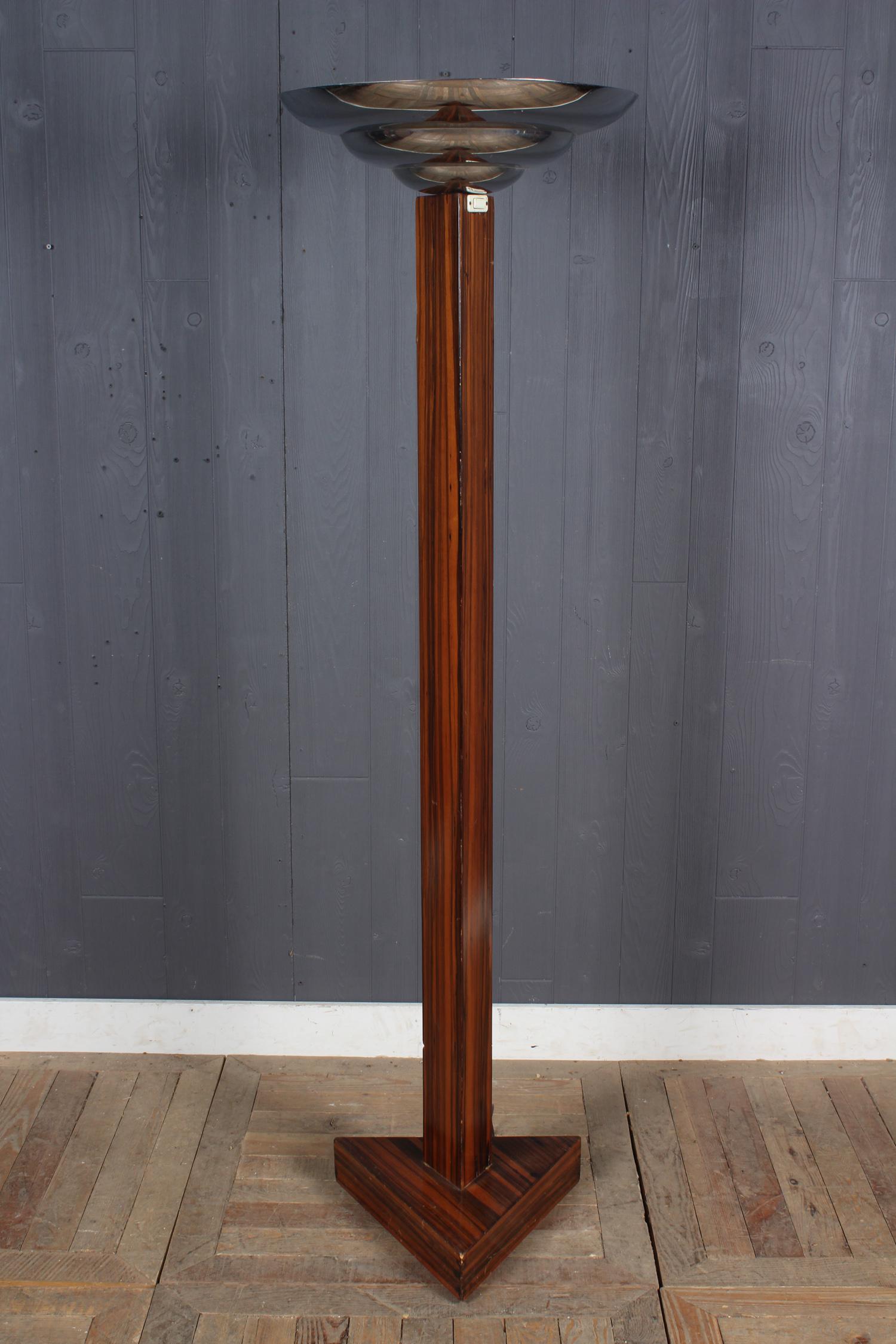 Art Deco Style Macassar Floor Lamp (1 of 2)