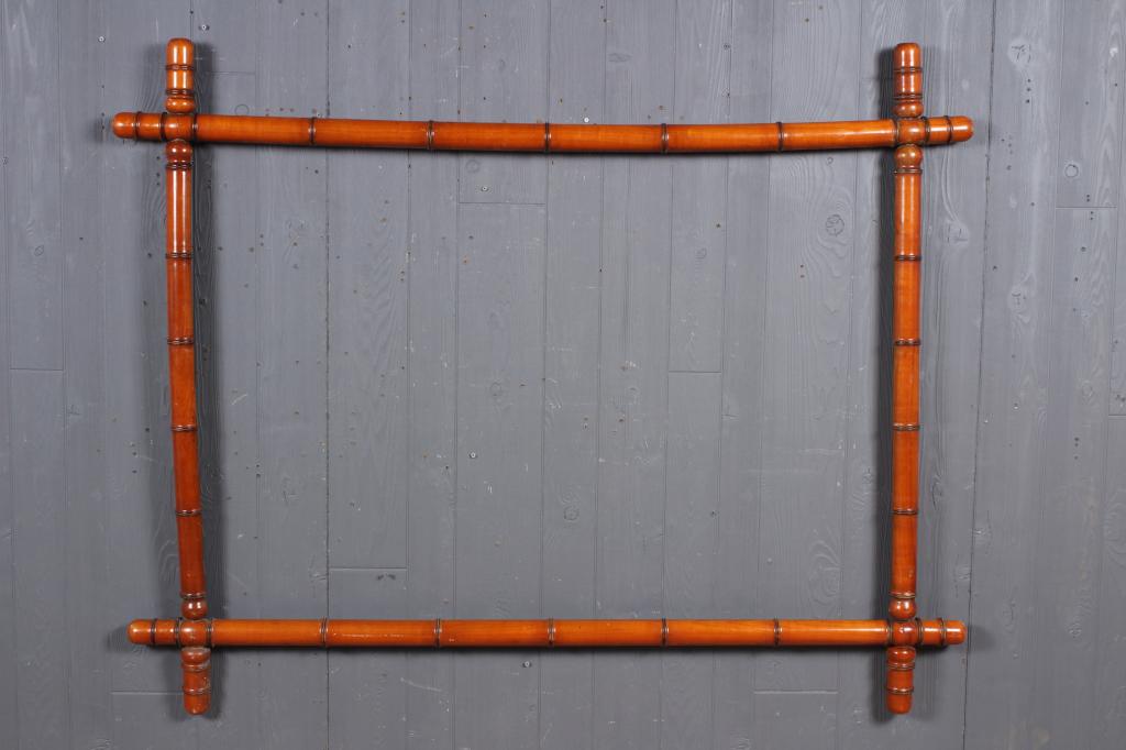 French Faux Bamboo Mirror Frame (1 of 4)