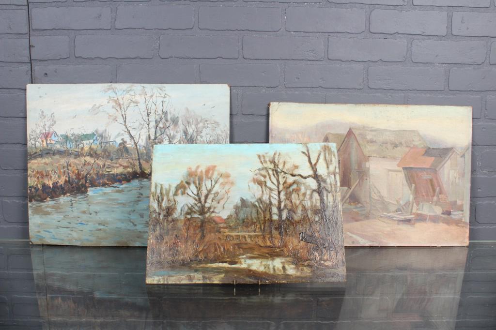 3 H (Hugh) Campbell Landscape Paintings (1 of 7)