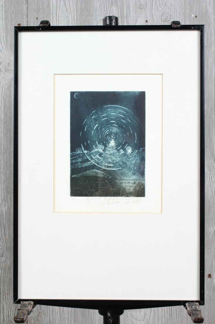 Unknown Artist. Nachtlich Colored Etching (1 of 3)