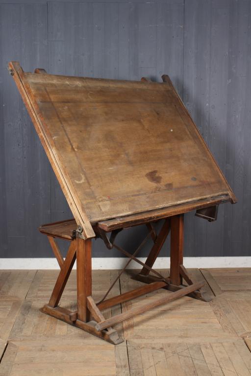 Industrial Drafting Table: Industrial Drafting Table. Size: 71" H x 64" W x 35" D