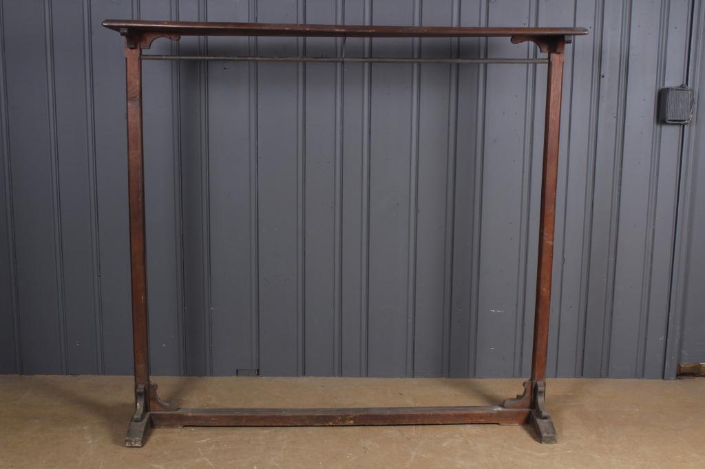 Hanging Rail Clothes Rack: Hanging Rail Clothes Rack. Size: 67" H x 73" W x 18.5" D.