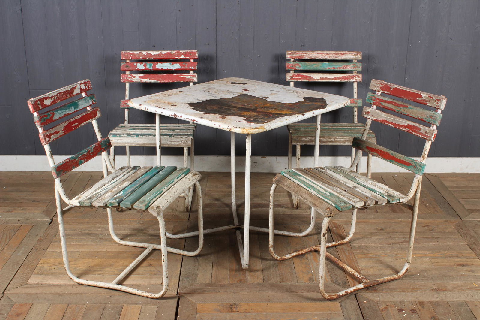 Continental Bistro Table and Chairs Suite: Continental Bistro Table and Chairs Suite. Size: Largest: 29" H x 32" W x 32" D