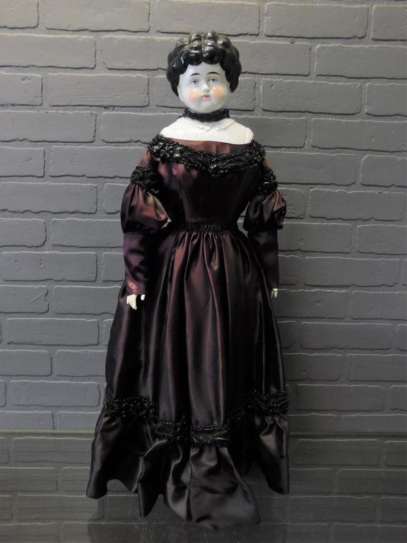 Large German China Shoulder Head Doll (1 of 7)
