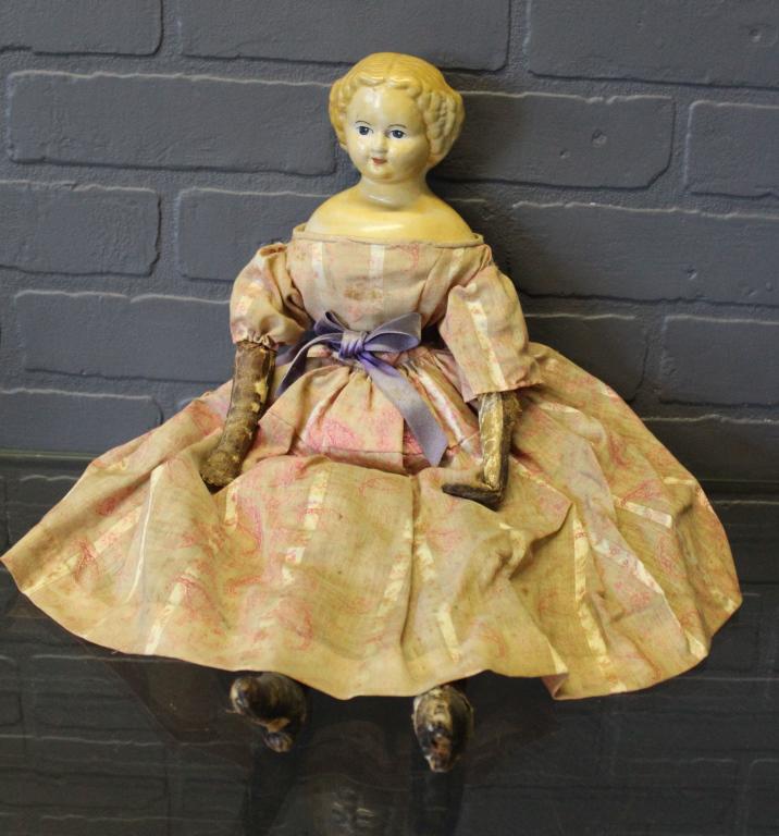 Greiner Type Papier Mache Shoulder Head Doll (1 of 7)