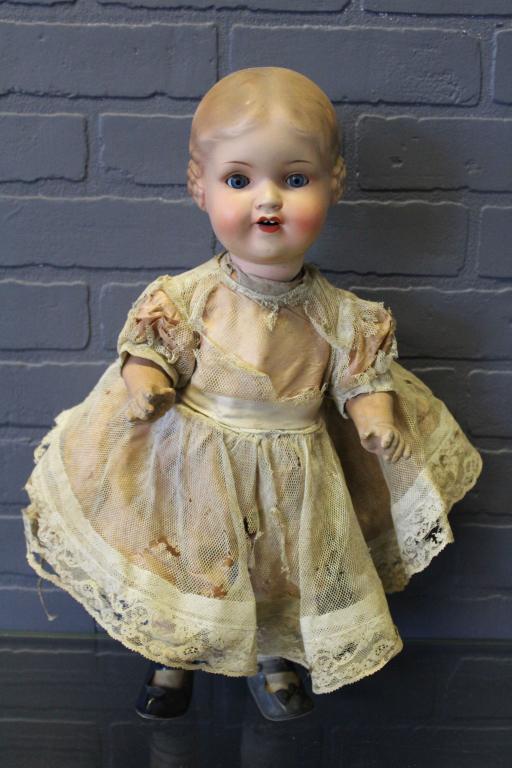German Bisque Socket Head Doll