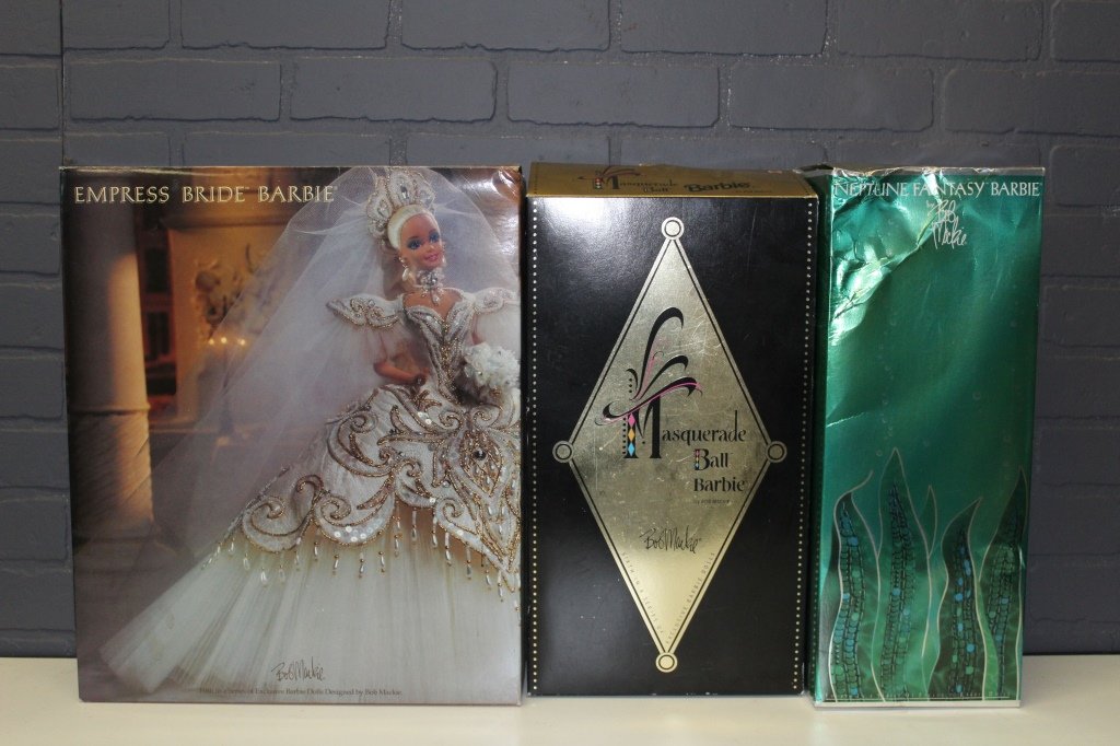 3 Bob Mackie Barbie Dolls in Original Boxes (1 of 11)