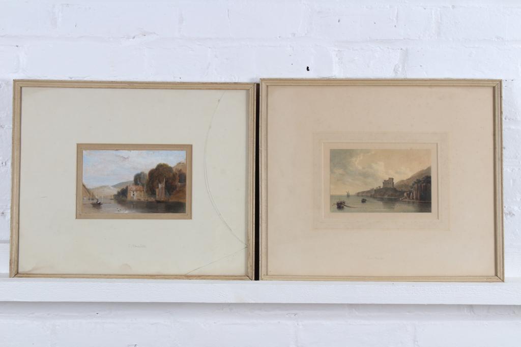 Two 19th C Watercolors by Samuel Daniell and JW Sm (1 of 1)