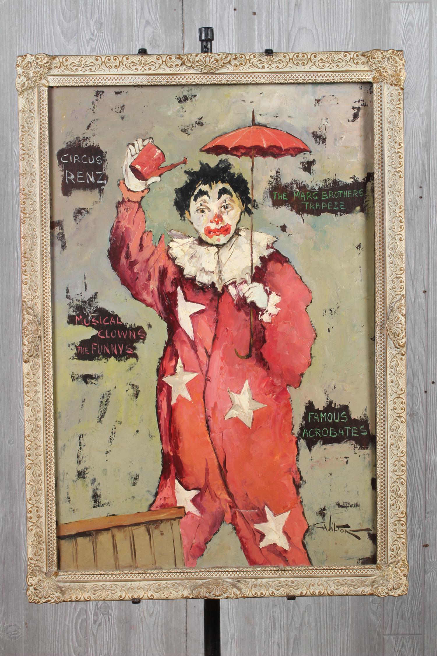 Charles Wilton Clown Painting (1 of 3)