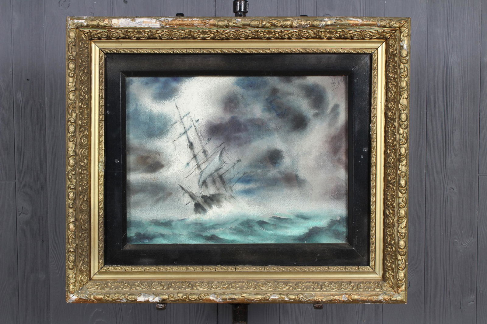 Charles De Carlo (New England, 20th C) Watercolor (1 of 4)