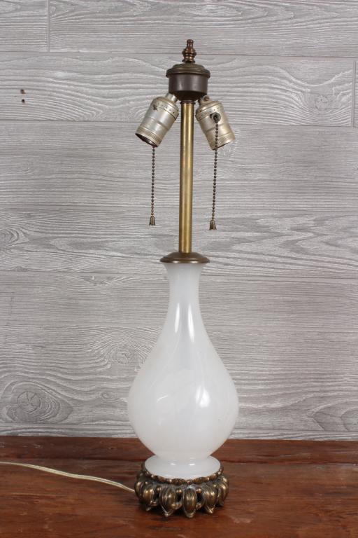 Peking Glass Lamp: Peking Glass Lamp. Size: 22" x 5" x 5"