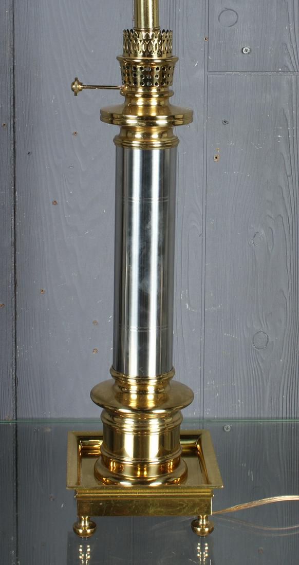 Polished Column Form Table Lamp (1 of 4)