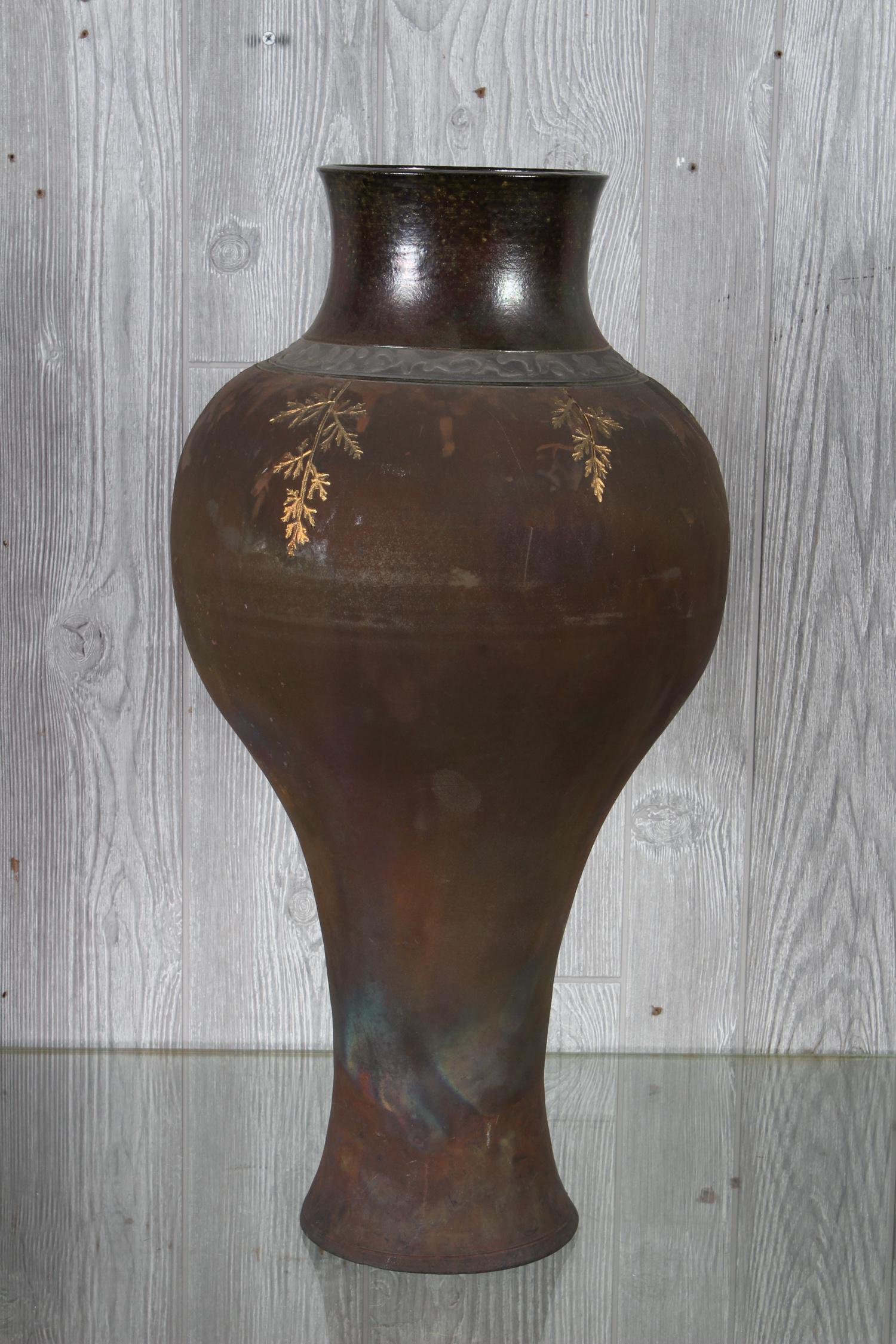 Studio Art Pottery Vase - Illegibly Signed (1 of 4)