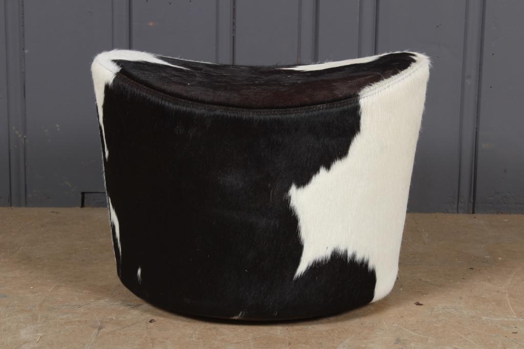 Holstein Cow Hide Footstool (1 of 4)