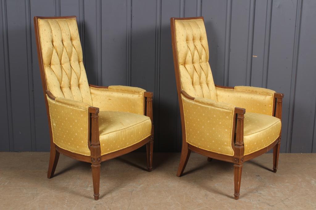 Pair Hollywood Regency Armchairs (1 of 4)