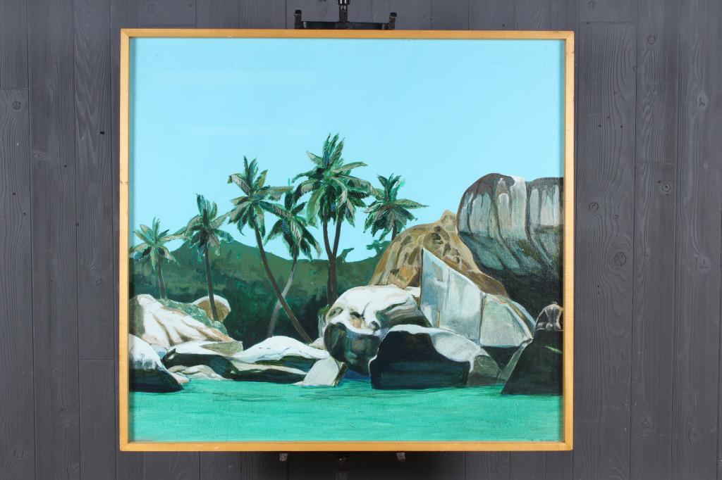 Unknown Artist Mixed Media Collage Painting (1 of 8)