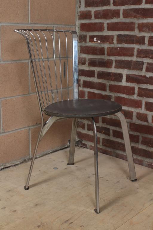 Italian Modern Chrome Side Chair (1 of 5)