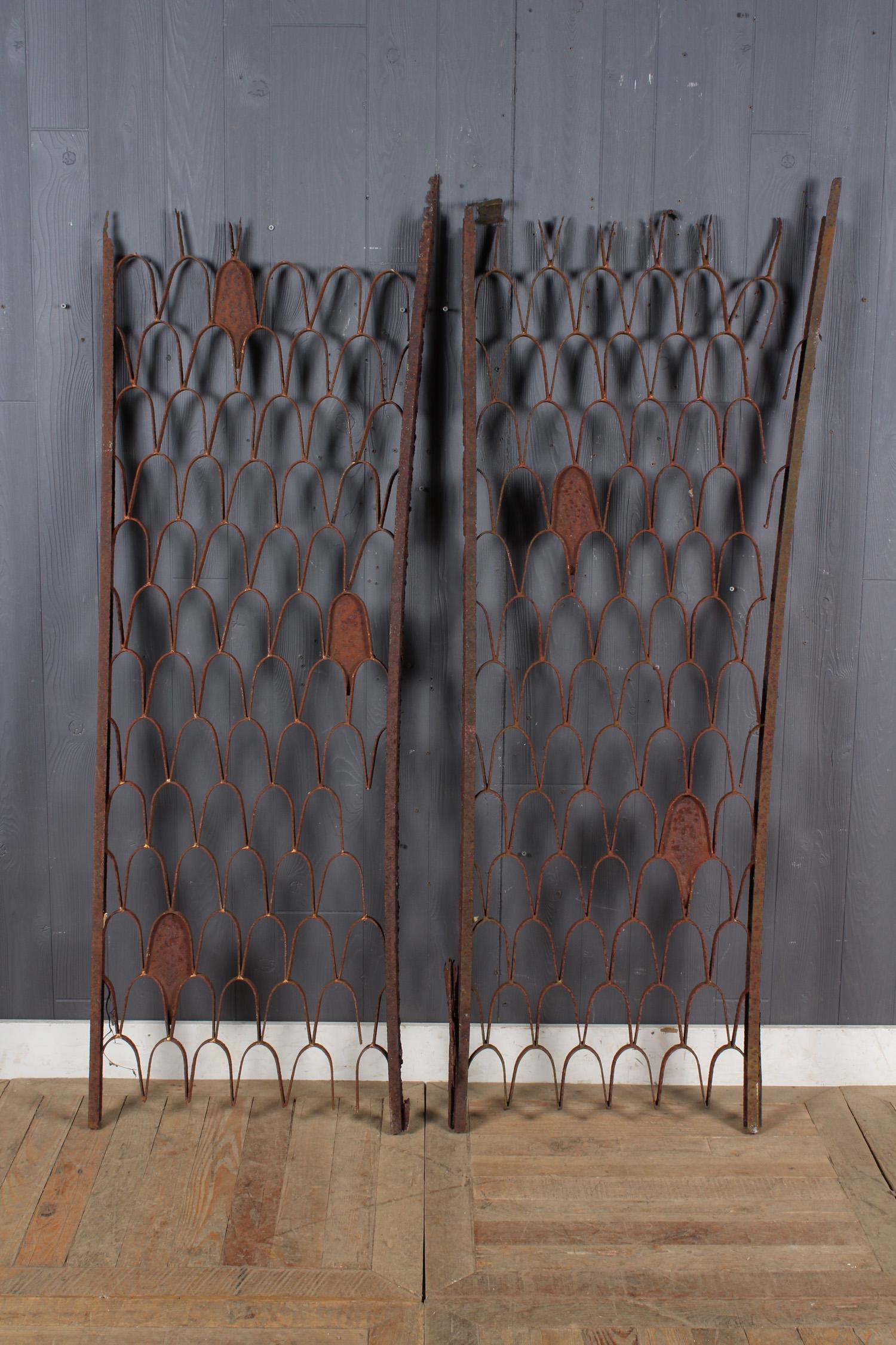 Pair Paul Evans Attributed Wrought Iron Panels (1 of 4)