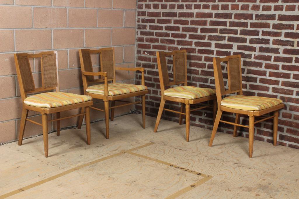 4 French Modern Cane Back Dining Chairs (1 of 4)